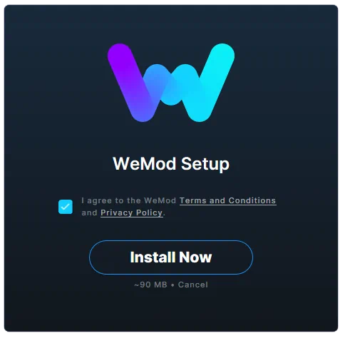 Установка WeMod
