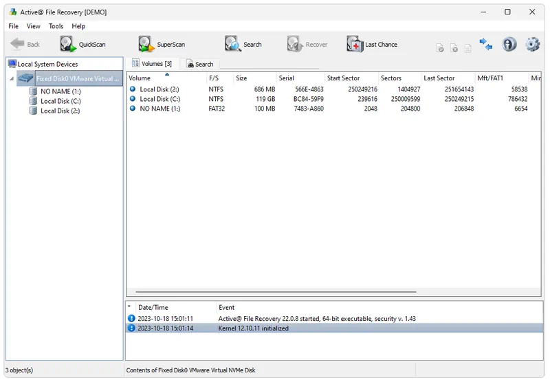 Active File Recovery