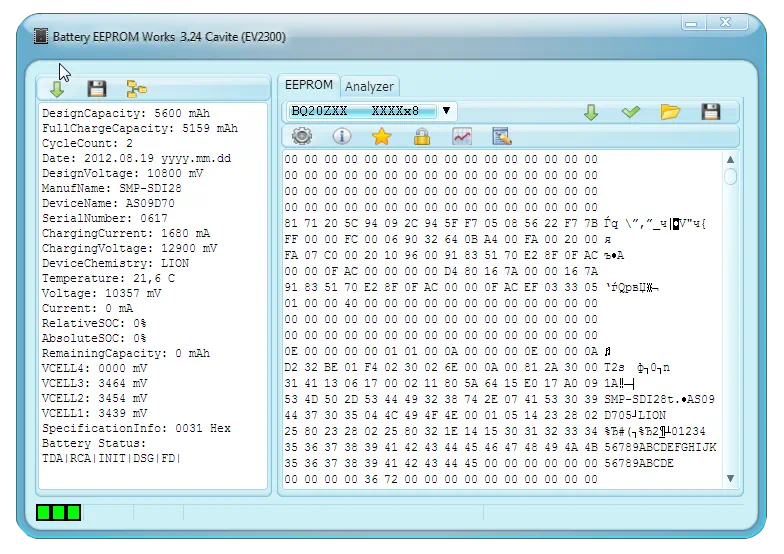 Battery EEPROM Works
