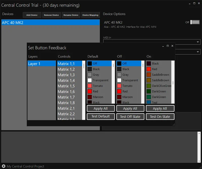 Central Control