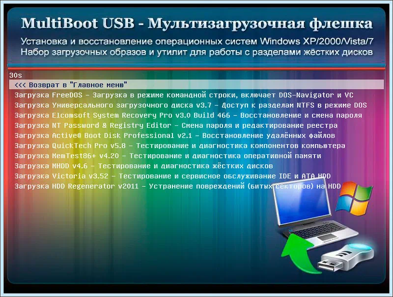 Флешка Multiboot Usb