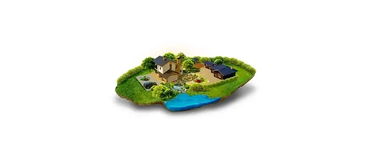 Иконка Ландшафтный Дизайн 3d