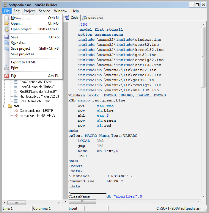 Microsoft Macro Assembler