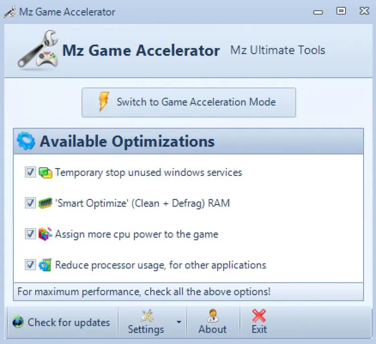 Mz Game Accelerator