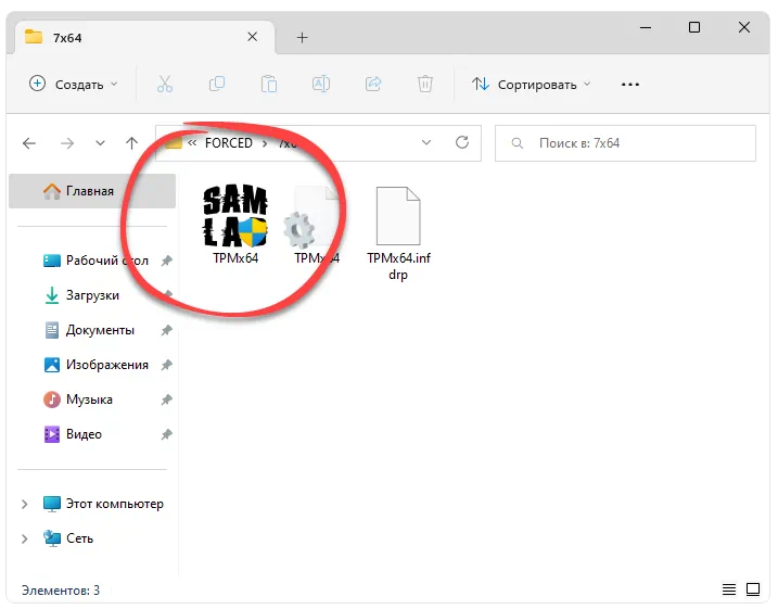 Начало установки драйвера для Trusted Platform Module