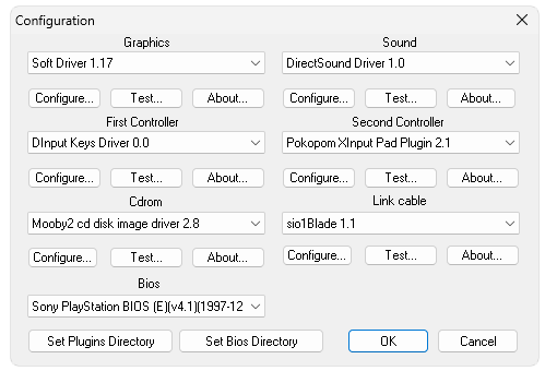 Настройка PCSX4