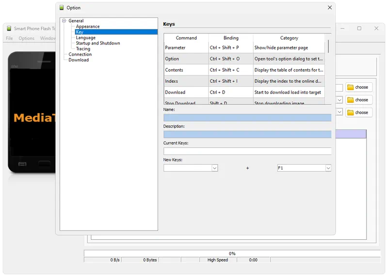 Настройки SP Flash Tool