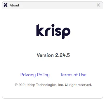 О программе Krisp