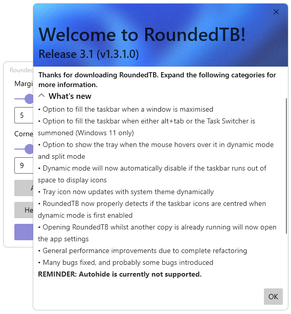О программе Roundedtb