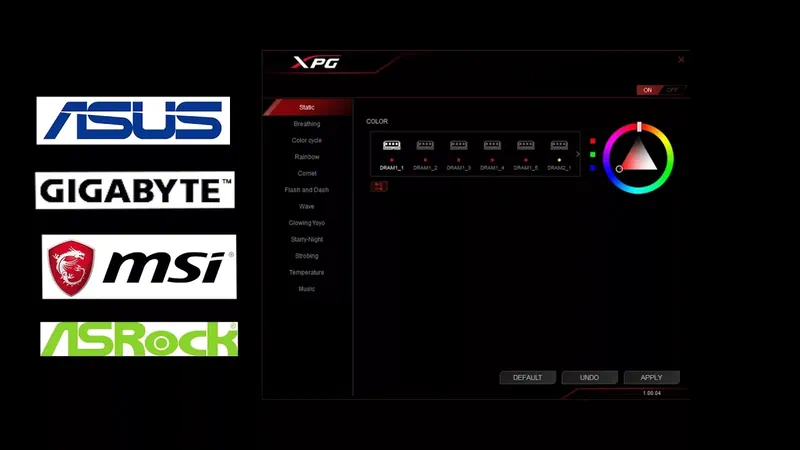 Приложение Xpg Rgb Sync