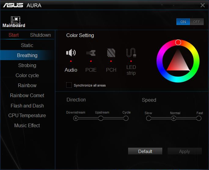 Программа Asus Aura Rgb