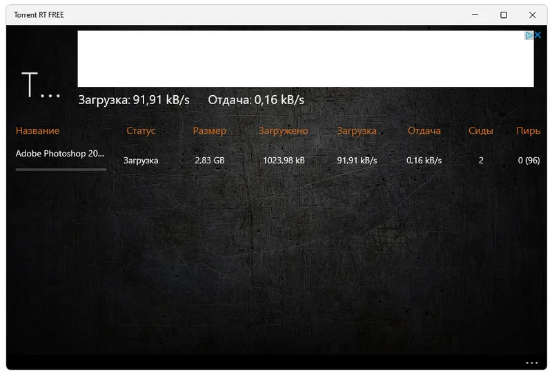 Программа Torrent Rt