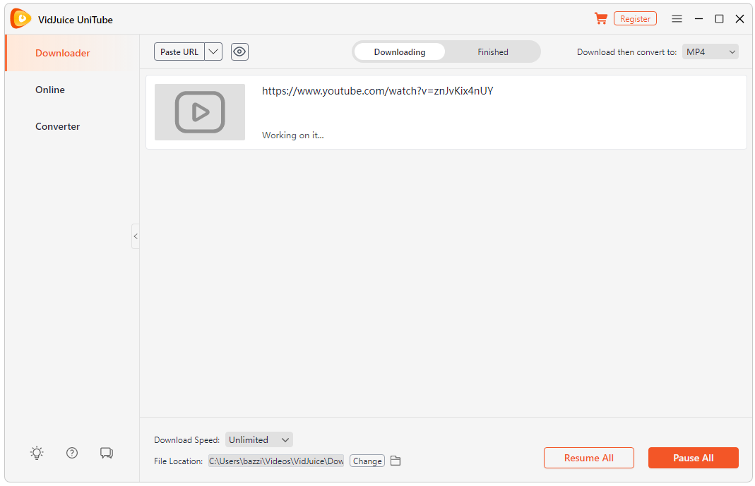 Программа Vidjuice Unitube