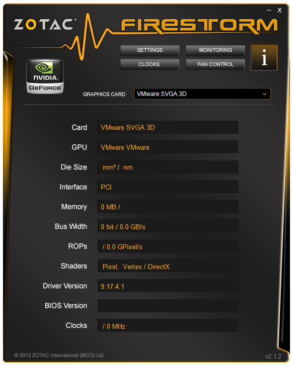 Программа Zotac Firestorm