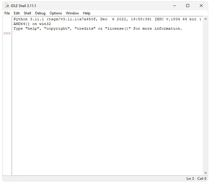 Python для Windows 11