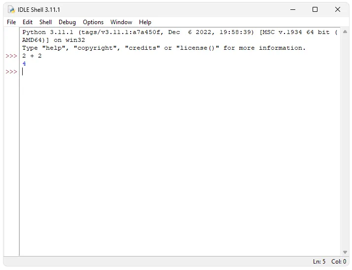 Python IDLE