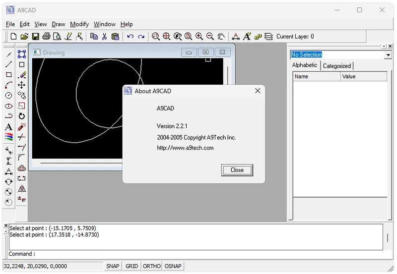 Работа с A9CAD