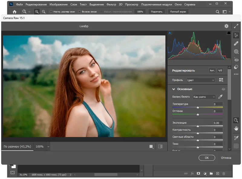 Работа с Adobe Photoshop + Neural Filters
