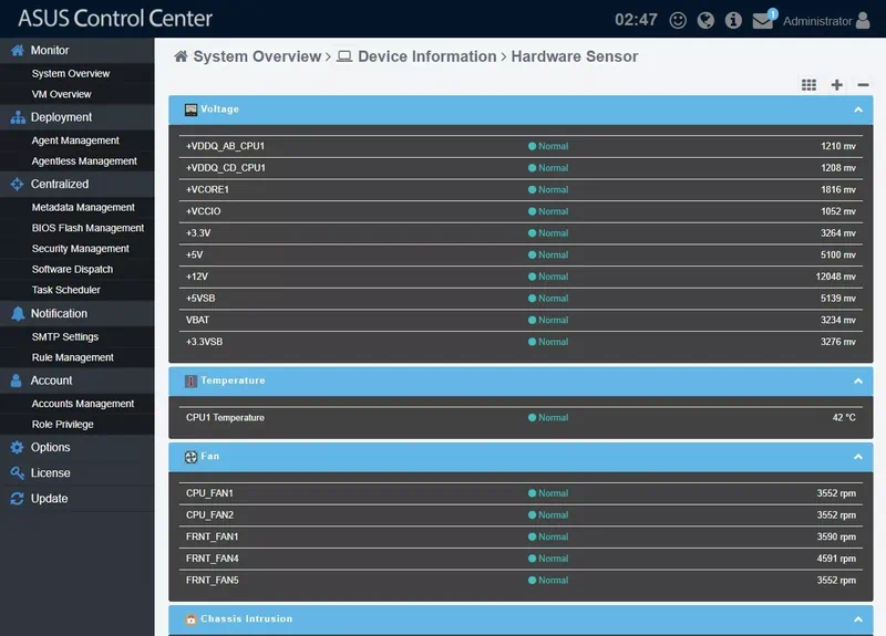 Работа с Asus System Control Interface