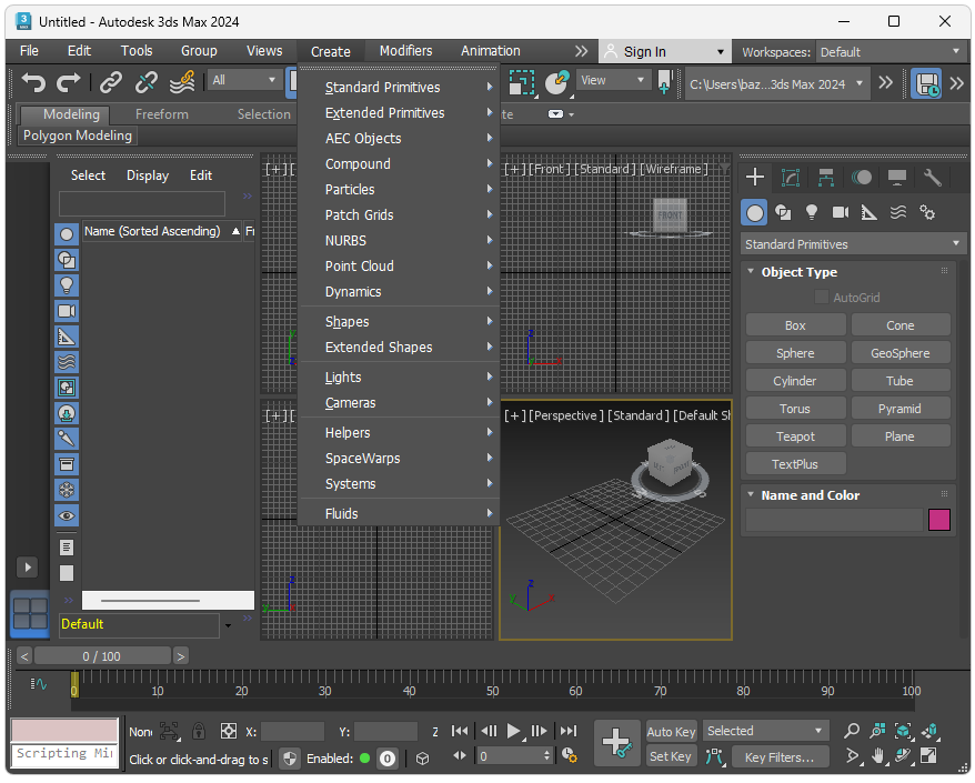 Работа с Autodesk 3ds Max