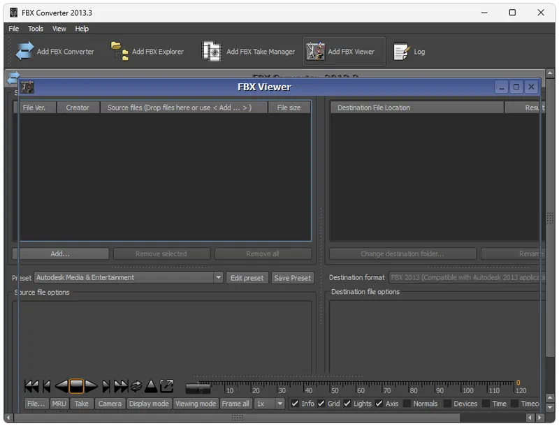 Работа с Autodesk Fbx Converter