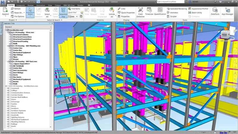 Работа с Autodesk Navisworks Manage