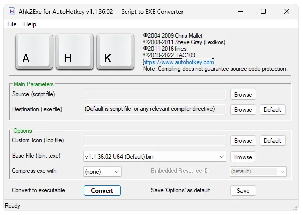 Работа с AutoHotkey