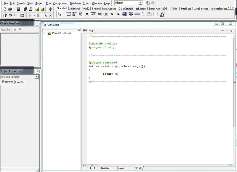Работа с Borland C++ Builder