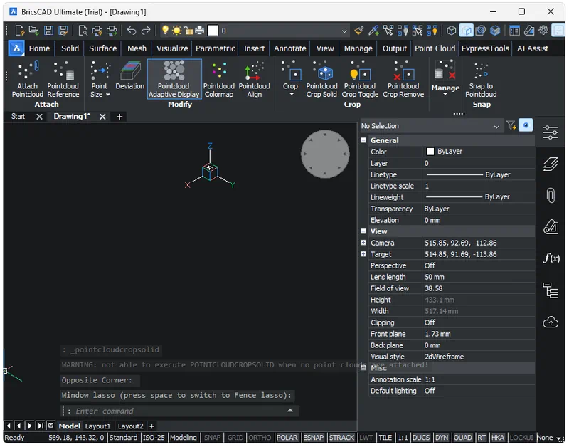 Работа с BricsCAD