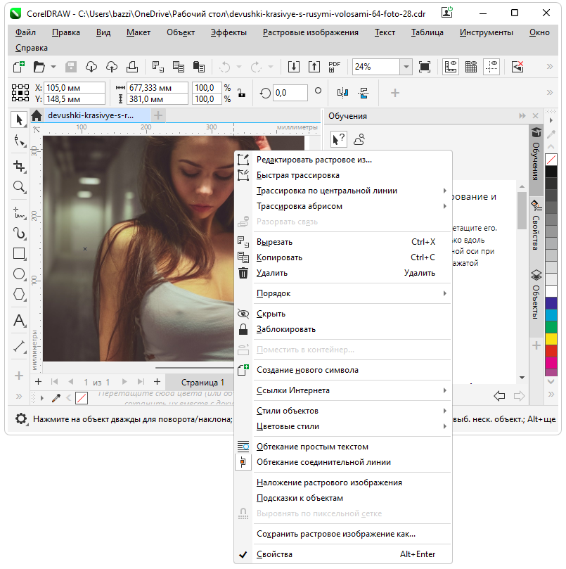 Работа с Coreldraw Graphics Suite