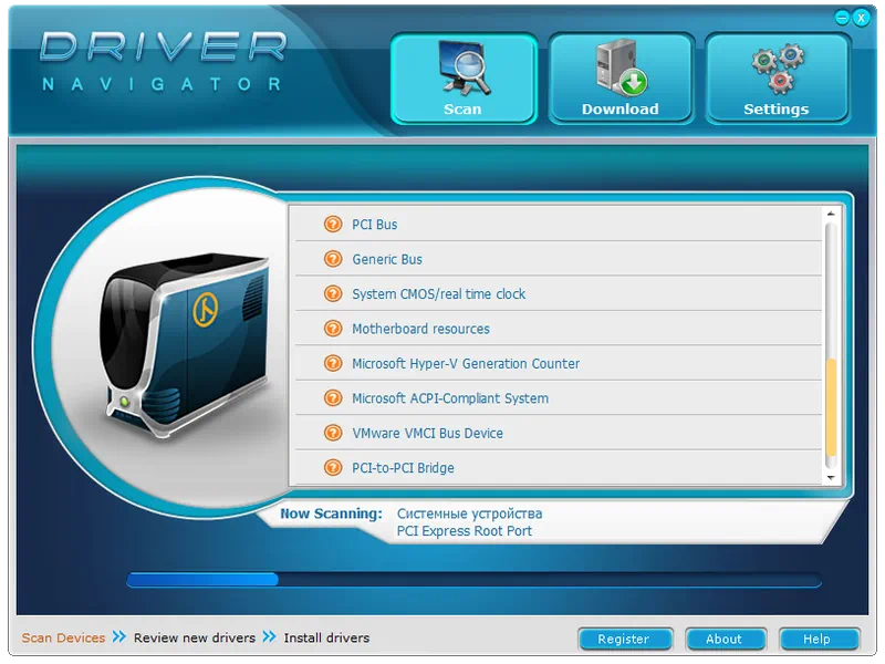 Работа с Driver Navigator