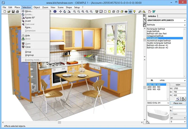 Работа с Ekitchen