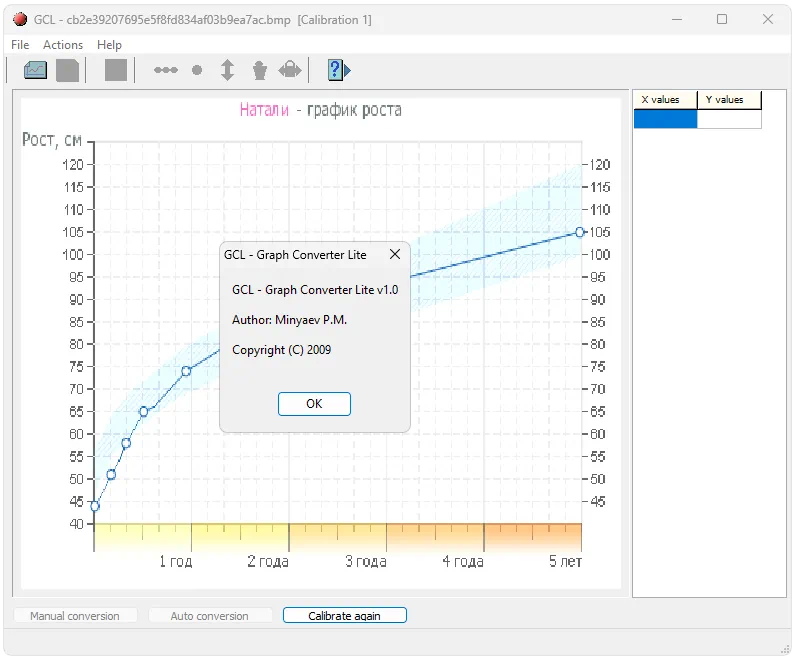 Работа с Graph Converter