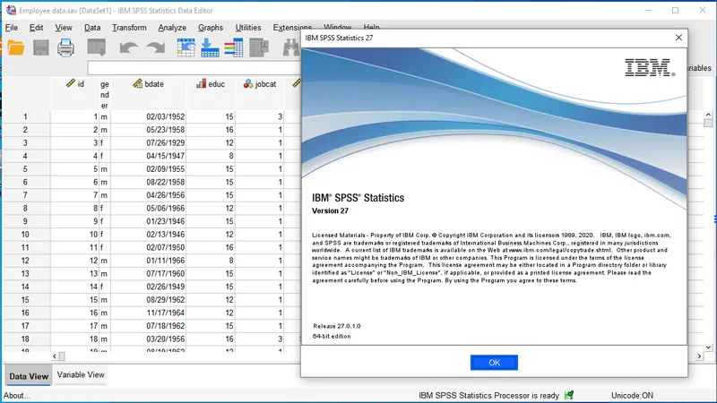 Работа с Ibm Spss Statistics