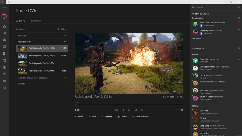 Работа с Компаньон консоли Xbox