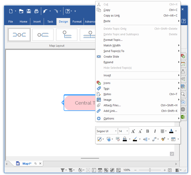 Работа с Mindjet Mindmanager