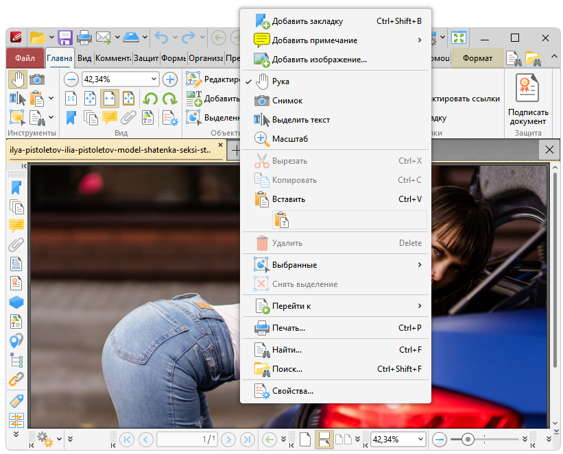 Работа с Pdf Xchange Editor Plus