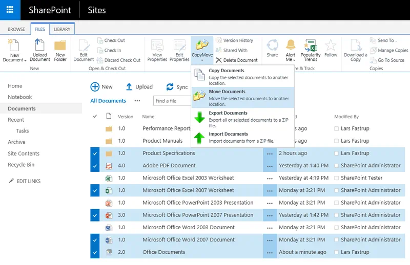 Работа с Sharepoint