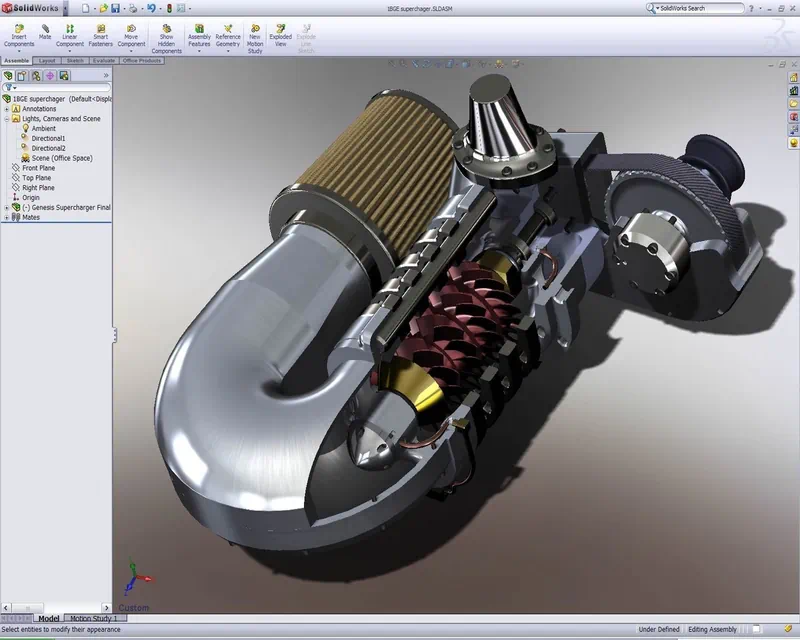 Работа с SolidWorks