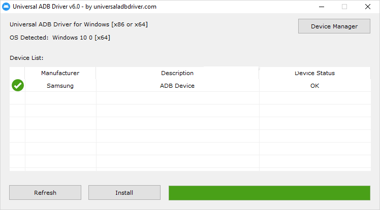 Работа с Universal ADB Driver