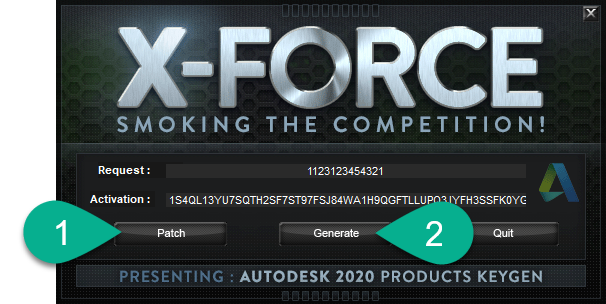 Работа с xForce KeyGen