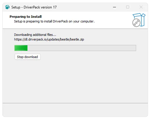 Установка DriverPack Solution