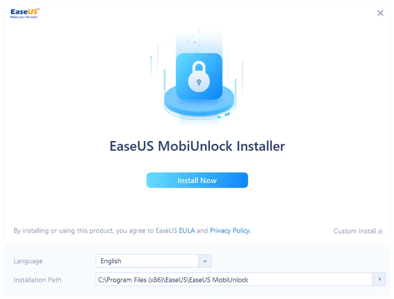 Установка Easeus Mobiunlock