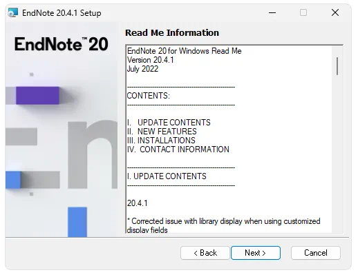 Установка EndNote