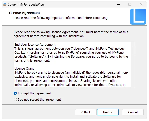 Установка iMyFone LockWiper