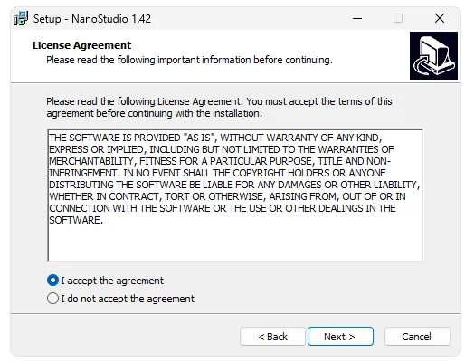 Установка NanoStudio