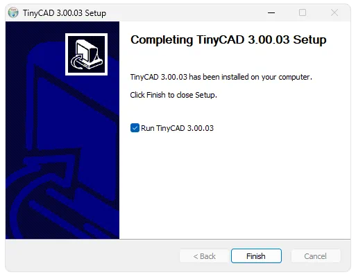 Установка TinyCAD