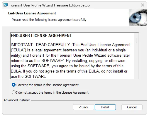 Установка User Profile Wizard