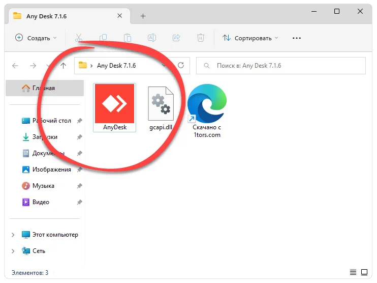 Запуск AnyDesk